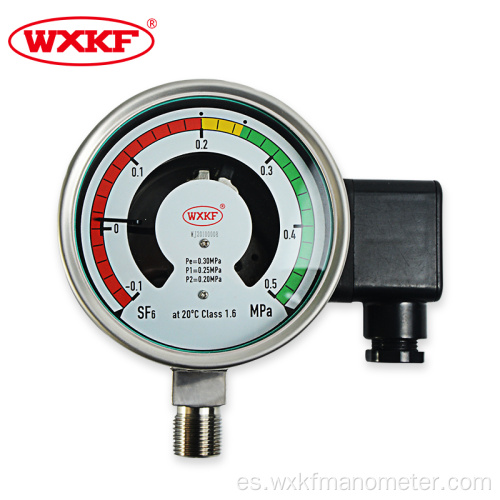 interruptores de alto voltaje SF6 Manómetro de prueba